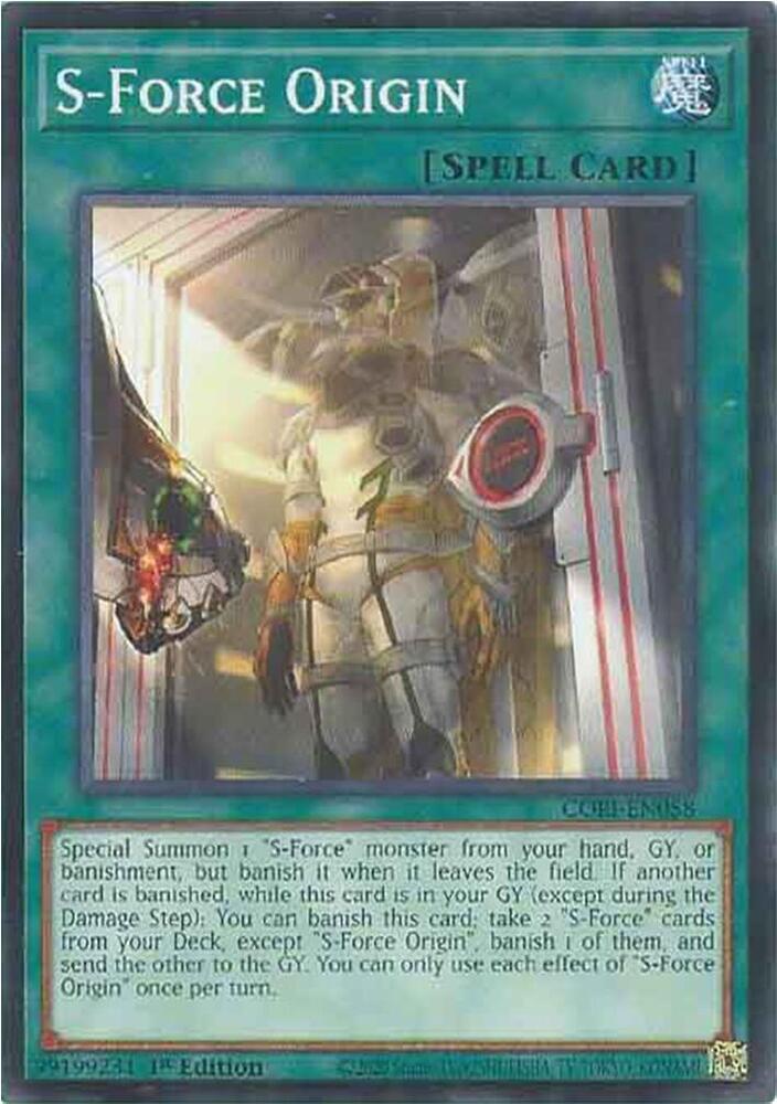 S-Force Origin CORI-EN058 card from Chaos Origins
