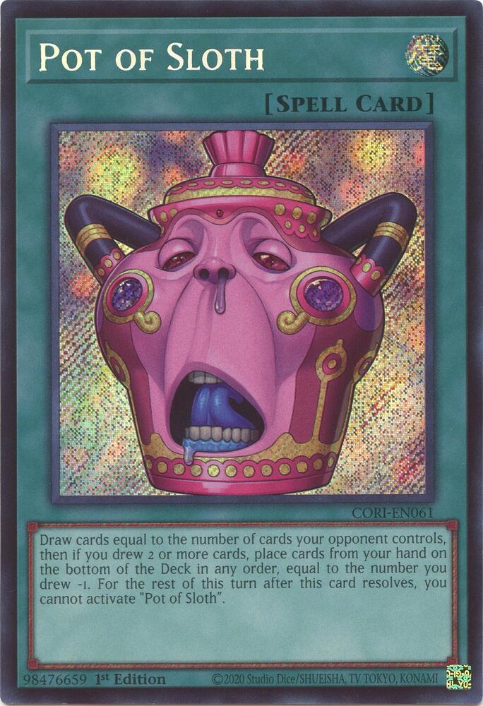 Pot of Sloth CORI-EN061 card from Chaos Origins