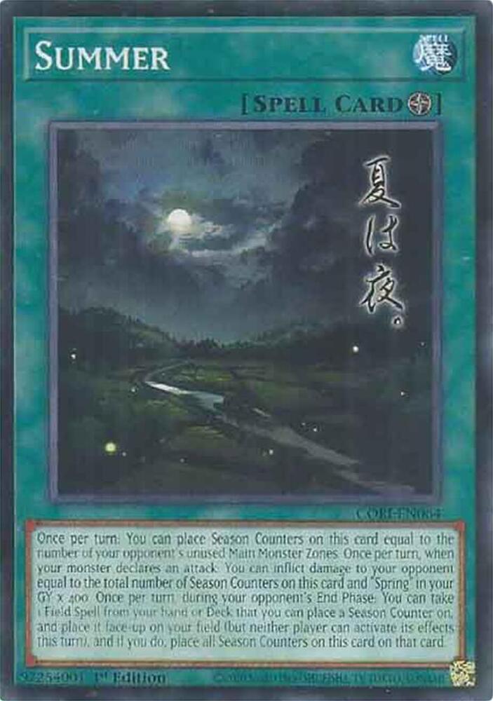 Summer CORI-EN064 card from Chaos Origins