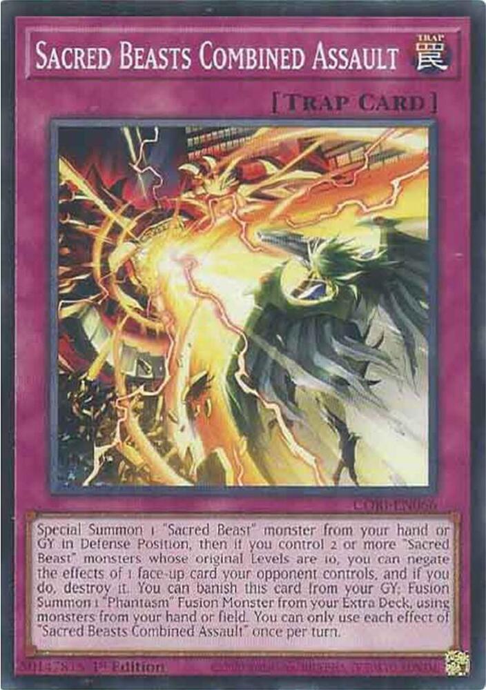 Sacred Beasts Combined Assault CORI-EN066 card from Chaos Origins