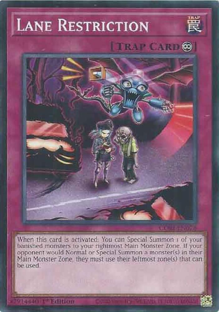 Lane Restriction CORI-EN078 card from Chaos Origins