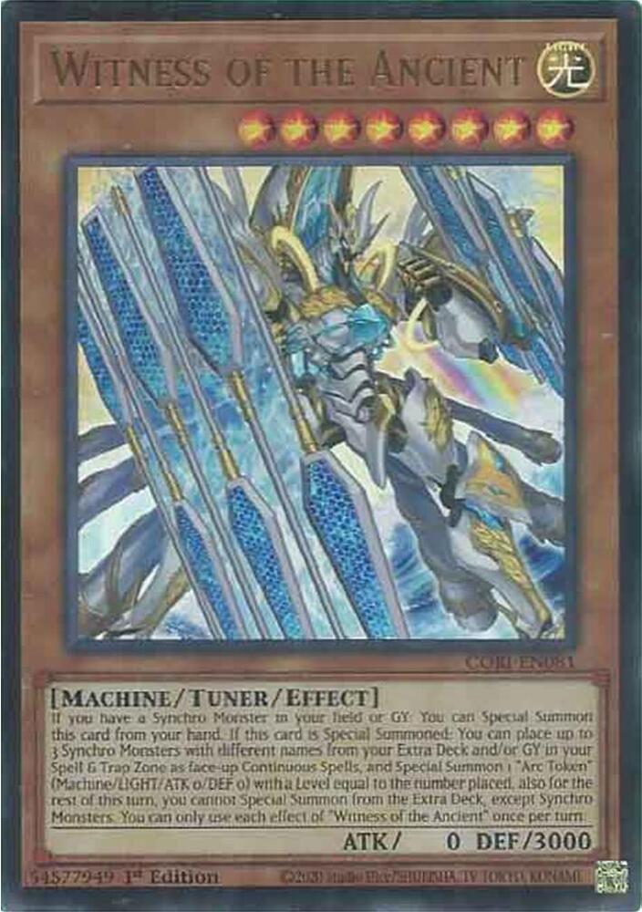 Witness of the Ancient CORI-EN081 card from Chaos Origins