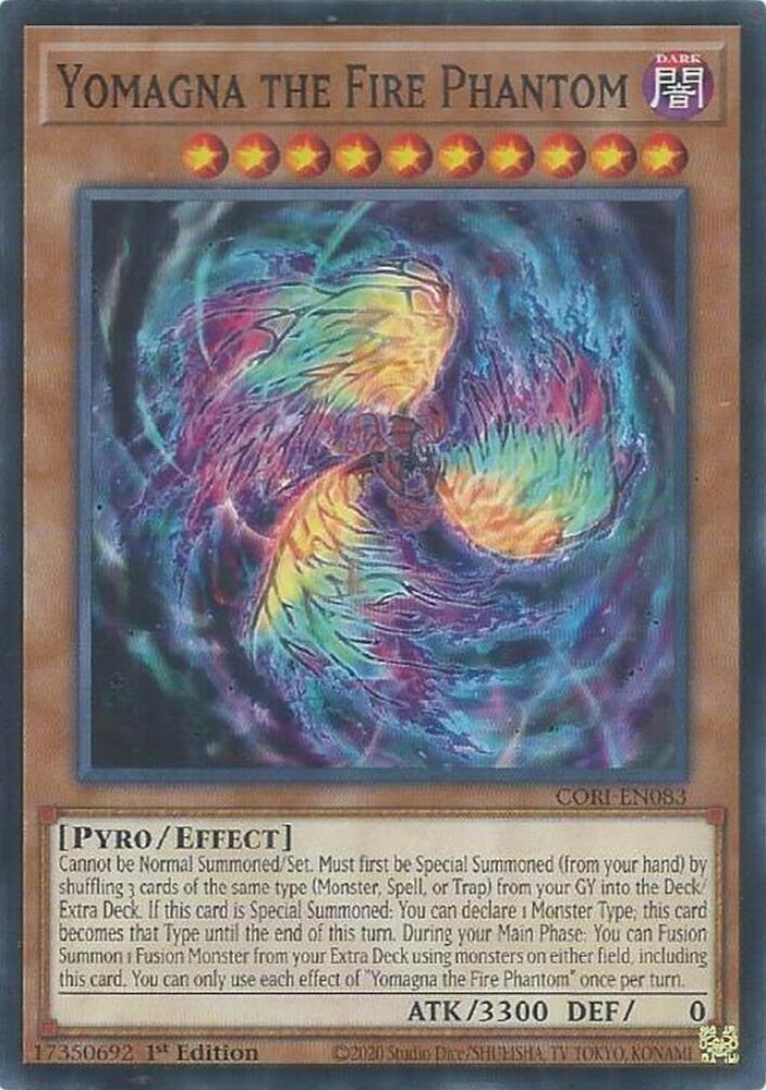 Yomagna the Fire Phantom CORI-EN083 card from Chaos Origins