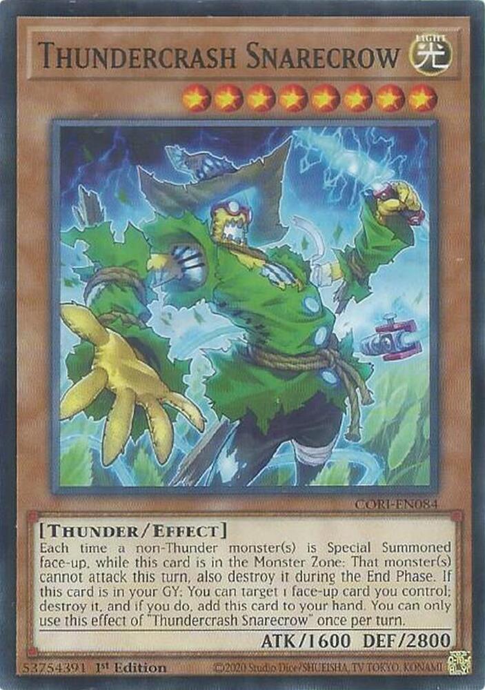 Thundercrash Snarecrow CORI-EN084 card from Chaos Origins