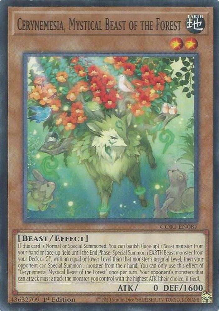 Cerynemesia, Mystical Beast of the Forest CORI-EN087 card from Chaos Origins
