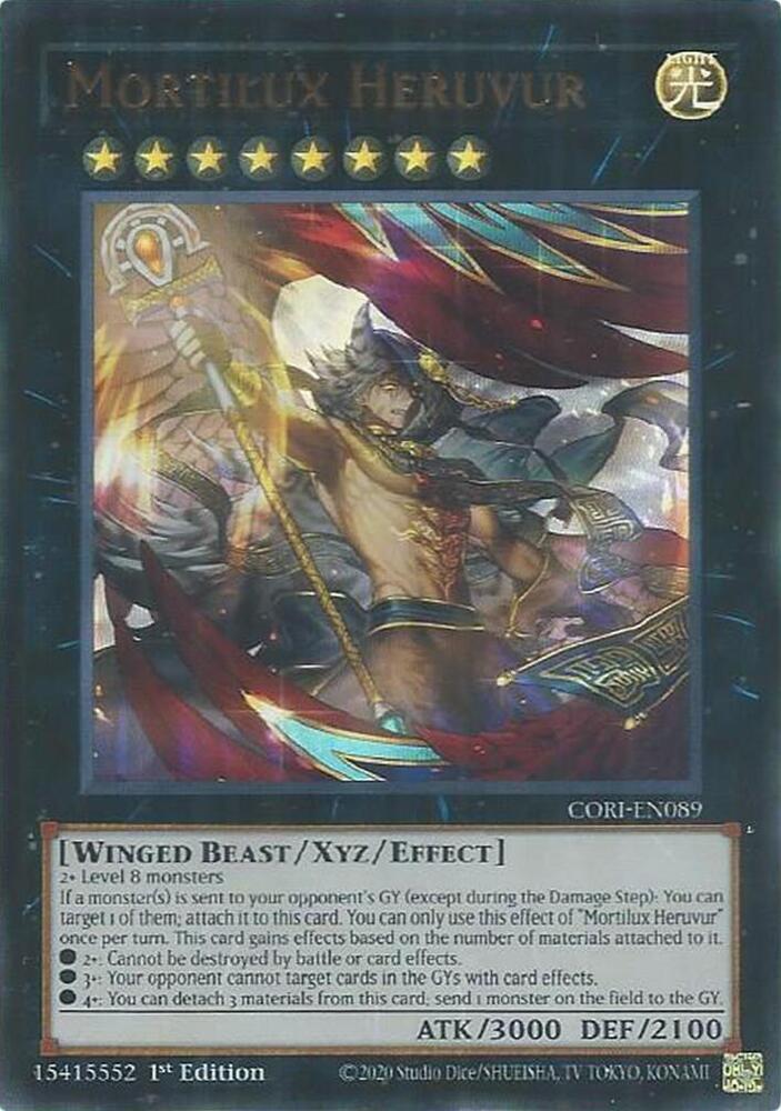 Mortilux Heruvur CORI-EN089 card from Chaos Origins