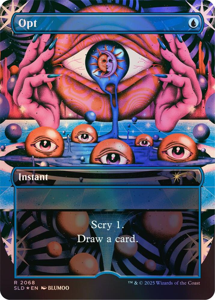 Opt (Rainbow Foil) 2068 card from Secret Lair Drop Series