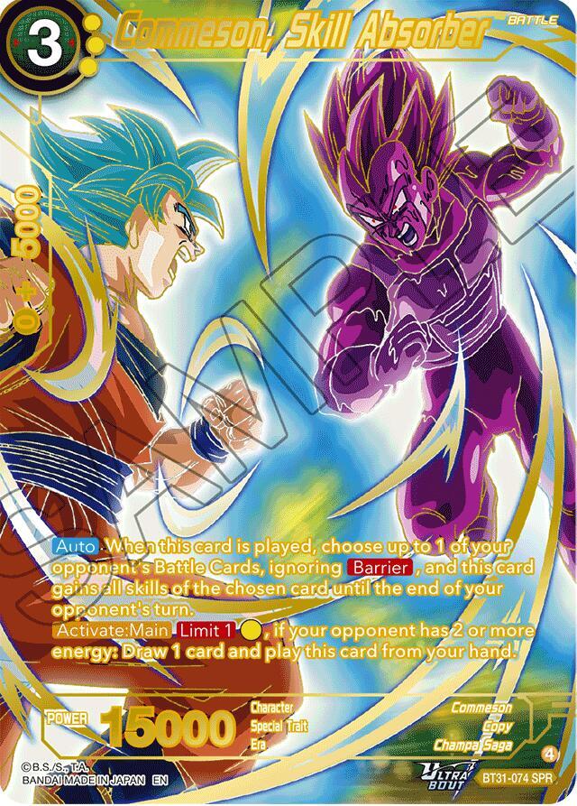 Commeson, Skill Absorber (SPR) BT31-074 card from Impact Beyond Dimensions