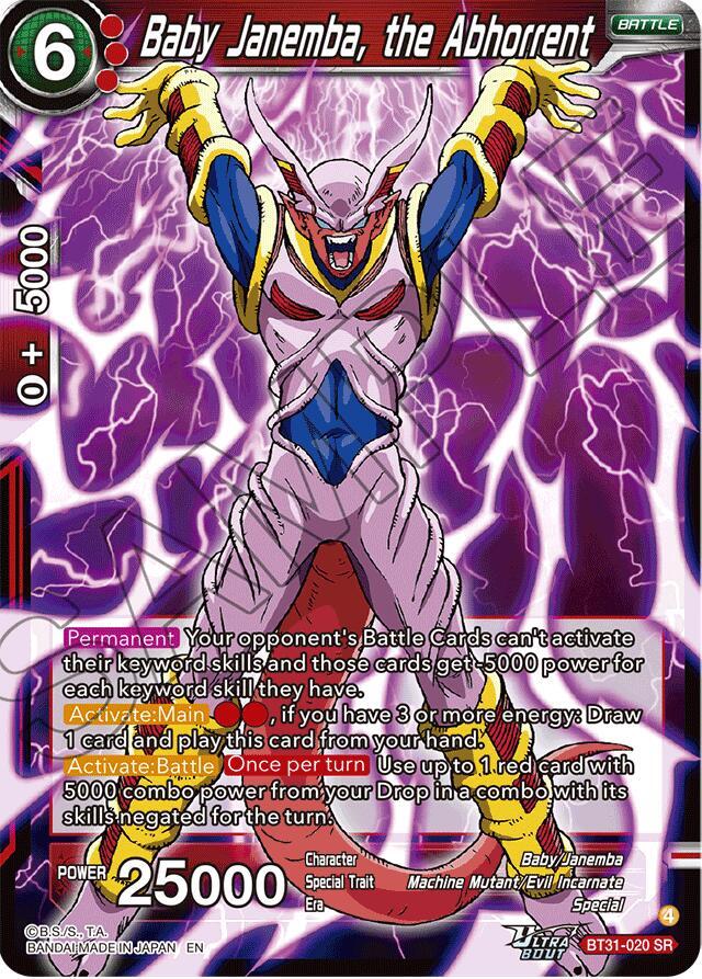 Baby Janemba, the Abhorrent BT31-020 card from Impact Beyond Dimensions