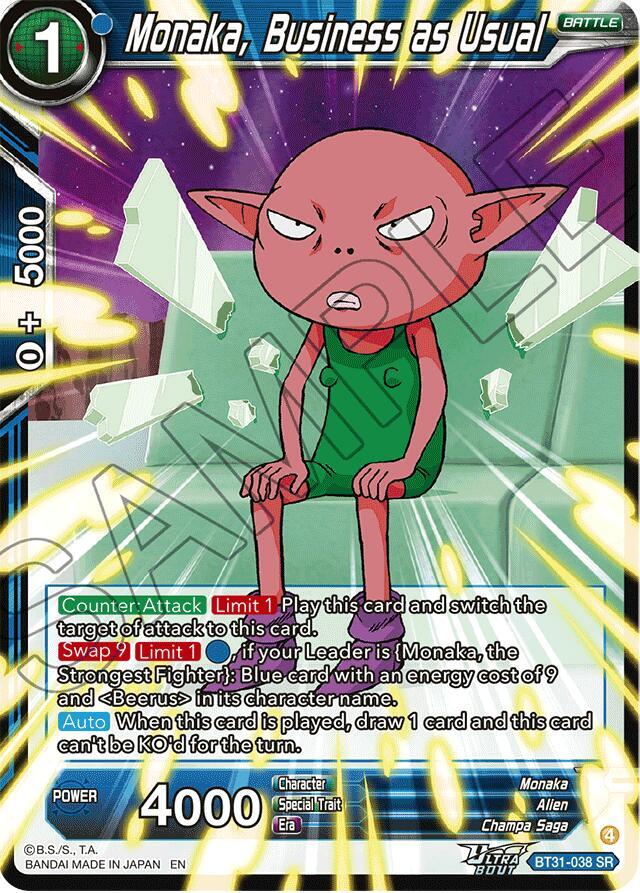 Monaka, Business as Usual BT31-038 card from Impact Beyond Dimensions