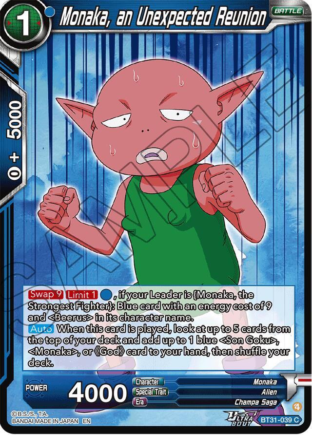 Monaka, an Unexpected Reunion BT31-039 card from Impact Beyond Dimensions