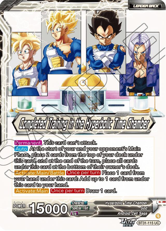 Training in the Hyperbolic Time Chamber // Completed Training in the Hyperbolic Time Chamber BT31-115 card from Impact Beyond Dimensions