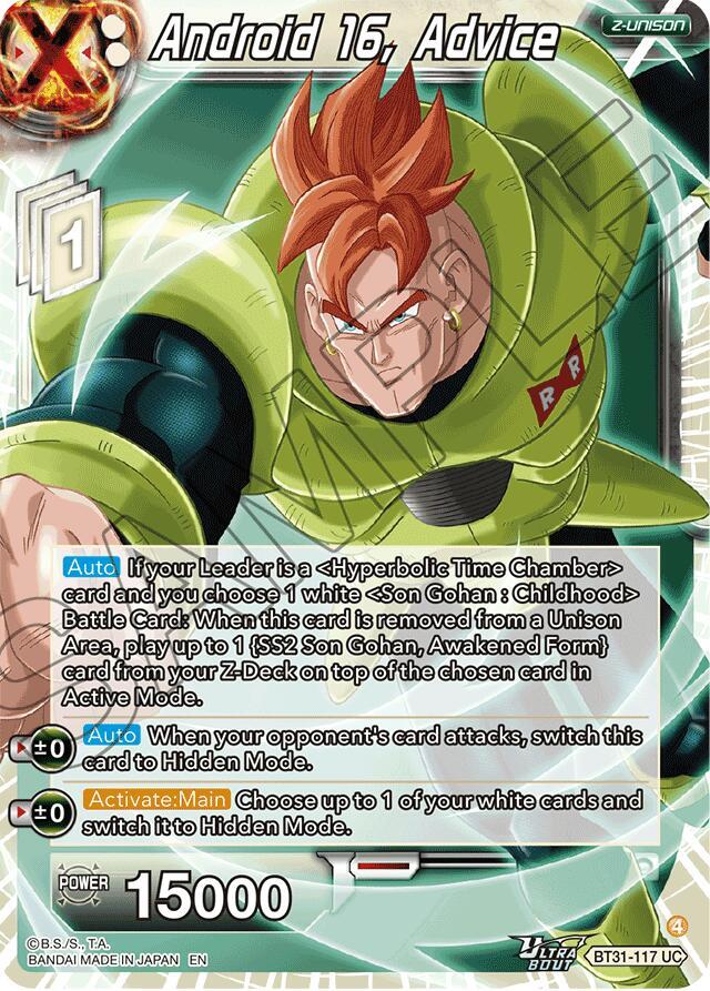 Android 16, Advice BT31-117 card from Impact Beyond Dimensions