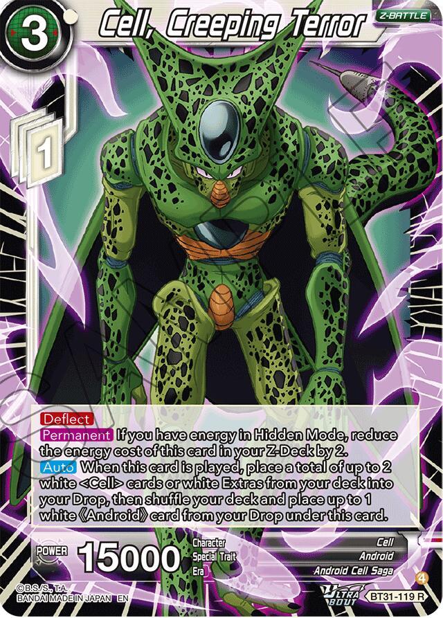 Cell, Creeping Terror BT31-119 card from Impact Beyond Dimensions