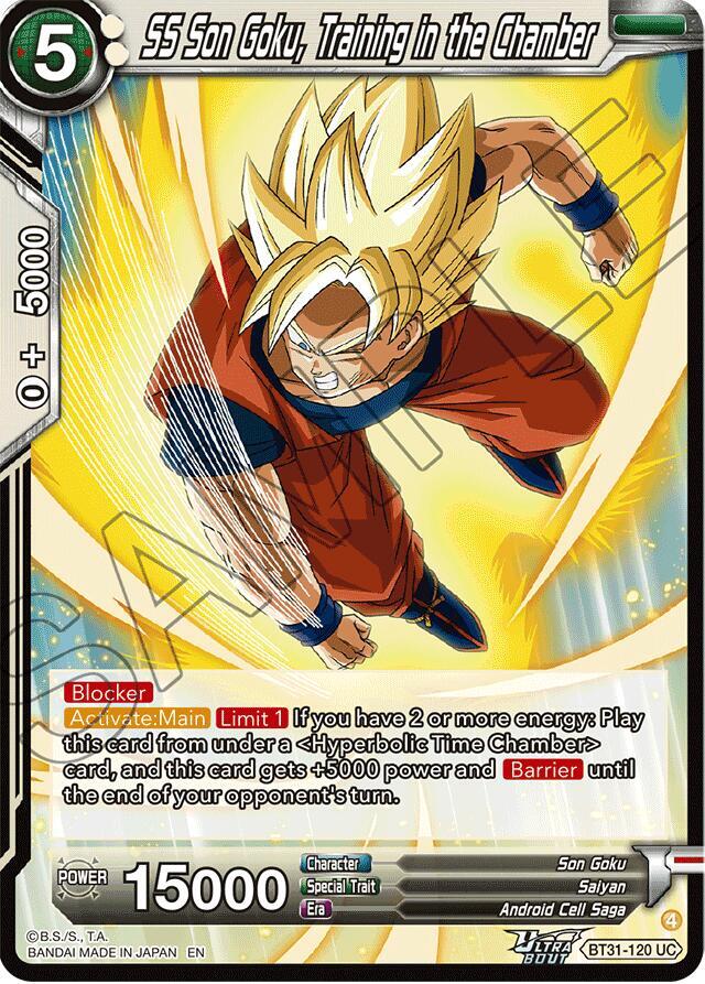 SS Son Goku, Training in the Chamber BT31-120 card from Impact Beyond Dimensions