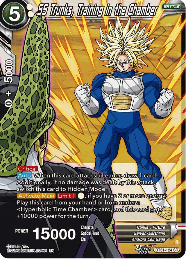 SS Trunks, Training in the Chamber BT31-124 card from Impact Beyond Dimensions