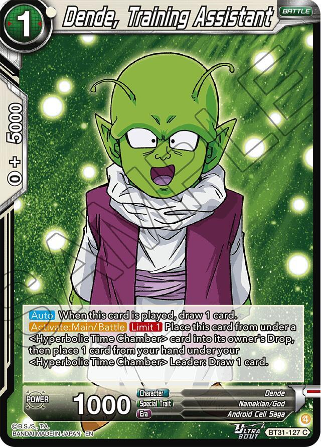Dende, Training Assistant BT31-127 card from Impact Beyond Dimensions
