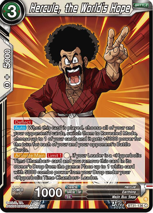Hercule, the World's Hope BT31-136 card from Impact Beyond Dimensions