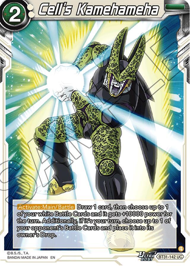 Cell's Kamehameha BT31-142 card from Impact Beyond Dimensions