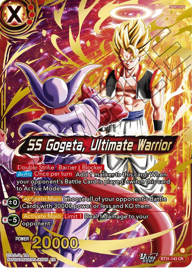 SS Gogeta, Ultimate Warrior BT31-143 card from Impact Beyond Dimensions