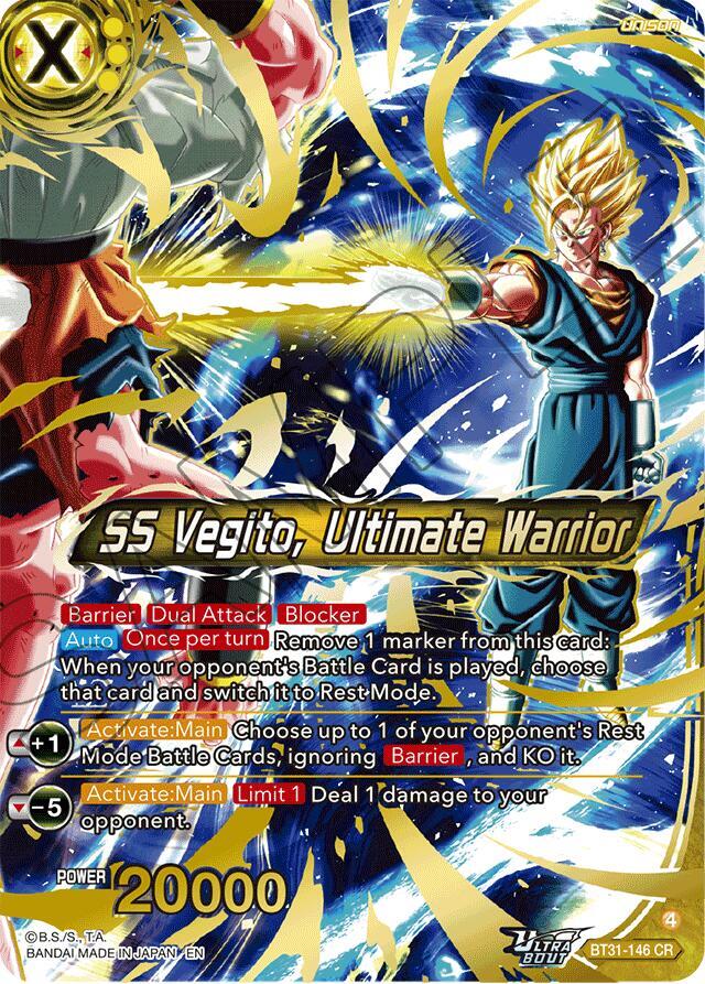 SS Vegito, Ultimate Warrior BT31-146 card from Impact Beyond Dimensions