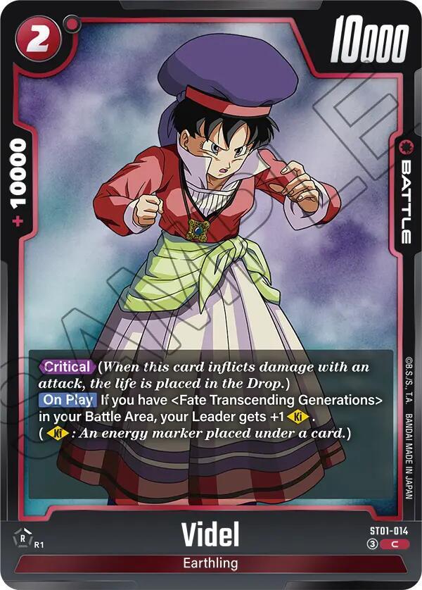 Videl ST01-014 card from Story Booster 01