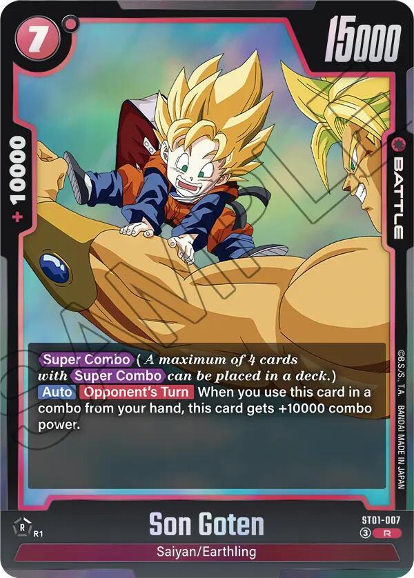 Son Goten ST01-007 card from Story Booster 01
