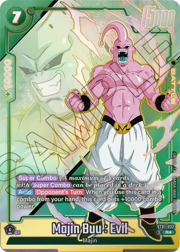 Majin Buu : Evil (Alternate Art) ST01-032 card from Story Booster 01
