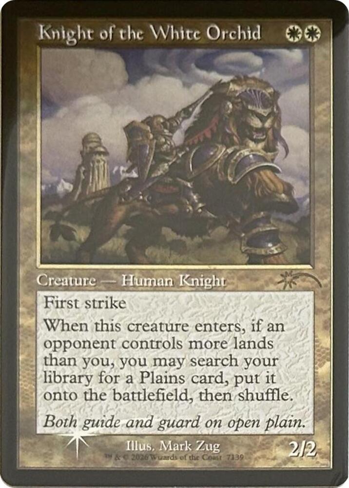Knight of the White Orchid (Retro Frame) 7139 card from Secret Lair Drop Series