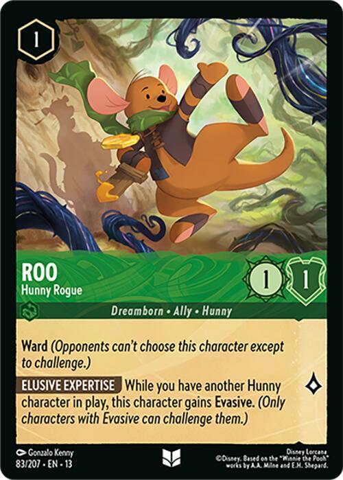 Roo - Hunny Rogue 83/204 card from Attack of the Vine!