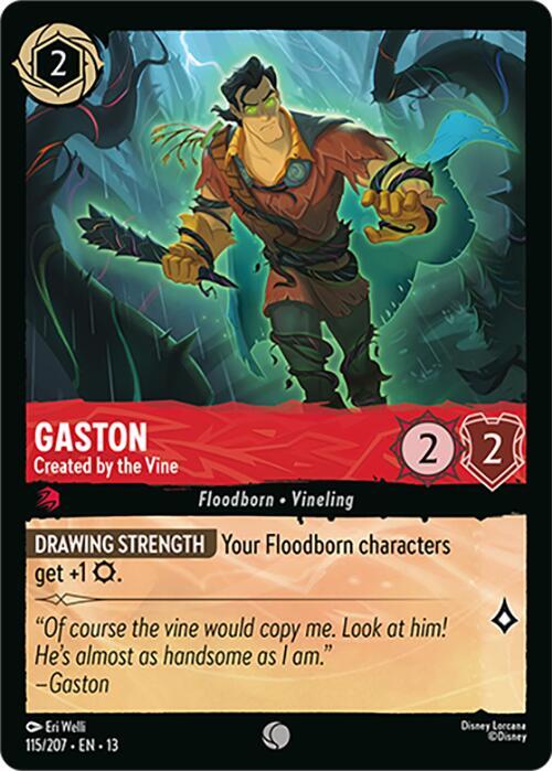 Gaston - Created by the Vine 115/204 card from Attack of the Vine!