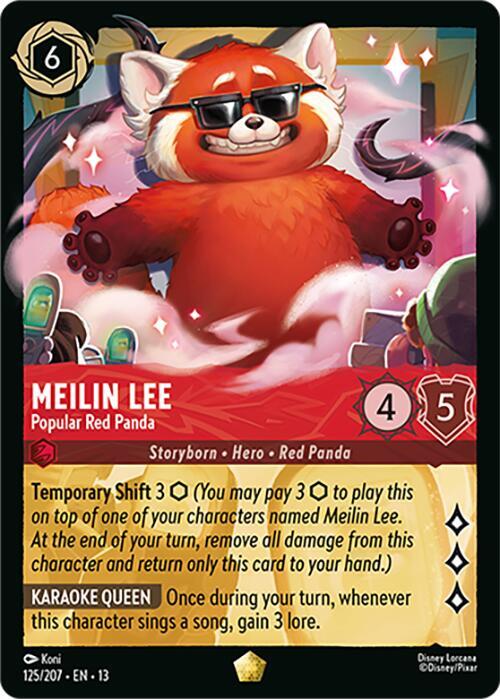 Meilin Lee - Popular Red Panda 125/204 card from Attack of the Vine!