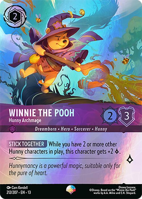 Winnie the Pooh - Hunny Archmage (Epic) 212/204 card from Attack of the Vine!