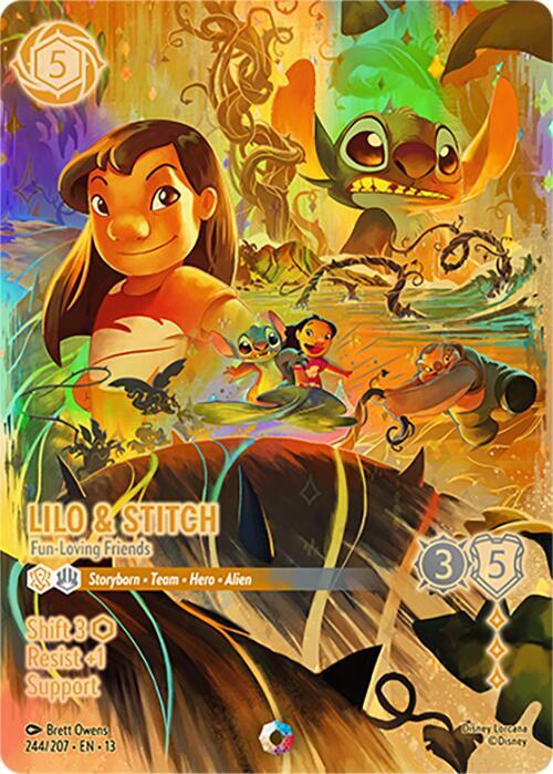 Lilo & Stitch - Fun-Loving Friends (Iconic) 244/204 card from Attack of the Vine!