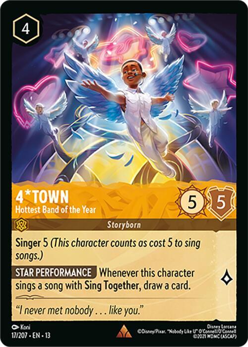 4*Town - Hottest Band of the Year 17/204 card from Attack of the Vine!