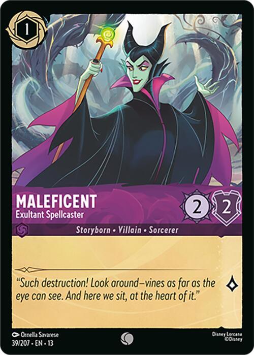 Maleficent - Exultant Spellcaster 39/204 card from Attack of the Vine!