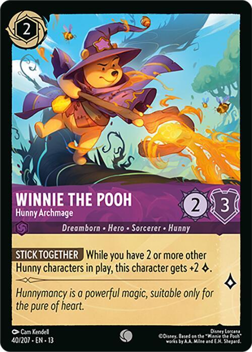 Winnie the Pooh - Hunny Archmage 40/204 card from Attack of the Vine!