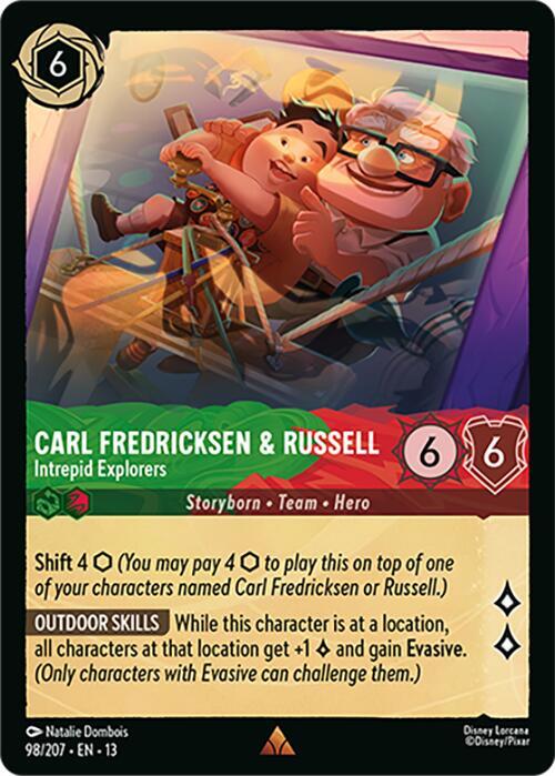 Carl Fredricksen & Russell - Intrepid Explorers 98/204 card from Attack of the Vine!