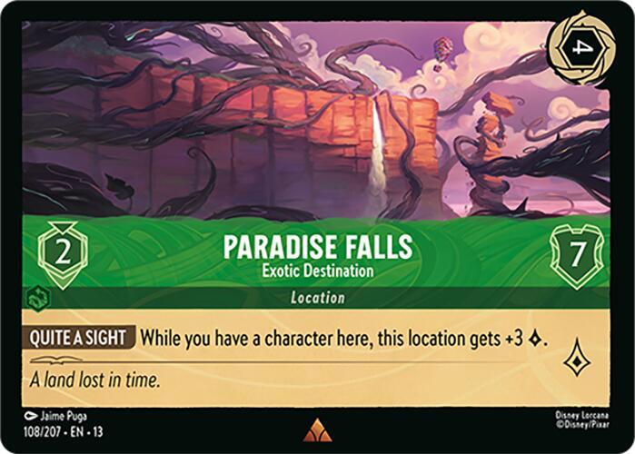 Paradise Falls - Exotic Destination 108/204 card from Attack of the Vine!