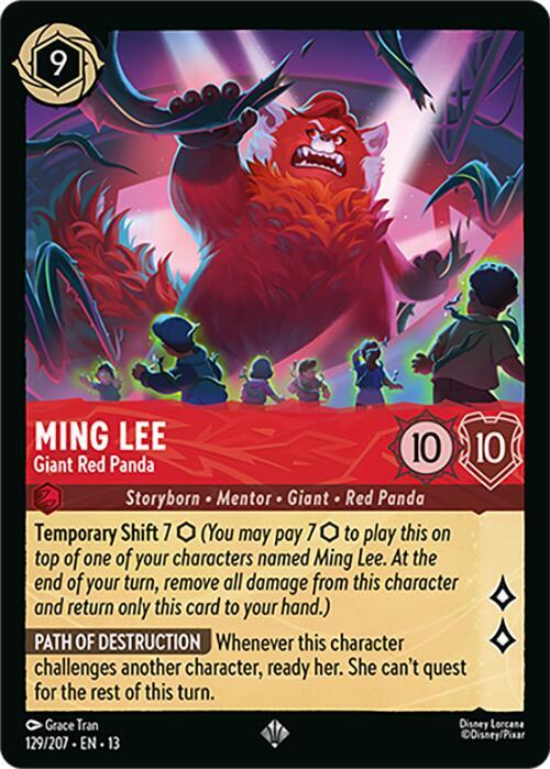 Ming Lee - Giant Red Panda 129/204 card from Attack of the Vine!