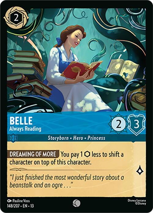 Belle - Always Reading 148/204 card from Attack of the Vine!