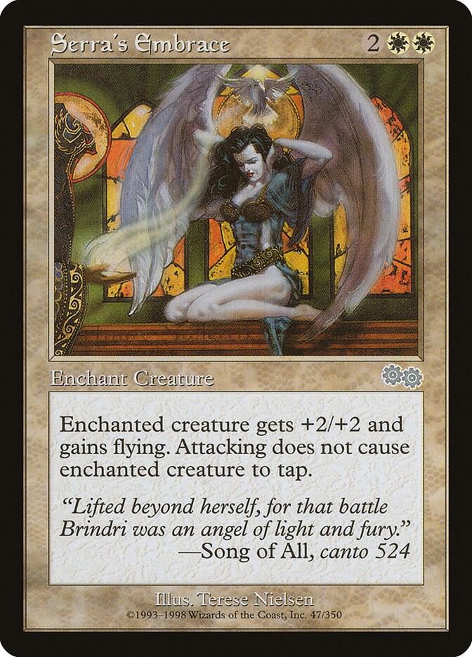 Serra's Embrace 47 card from Urza's Saga