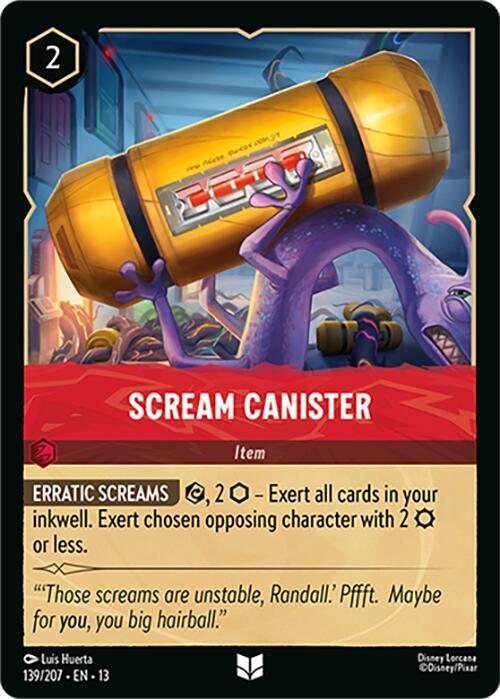 Scream Canister 139/204 card from Attack of the Vine!