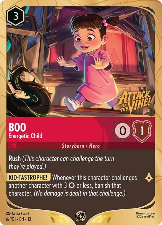 Boo - Energetic Child 6 card from Disney Lorcana Promo Cards