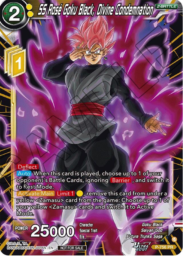 SS Rose Goku Black, Divine Condemnation P-756 card from Promotion Cards