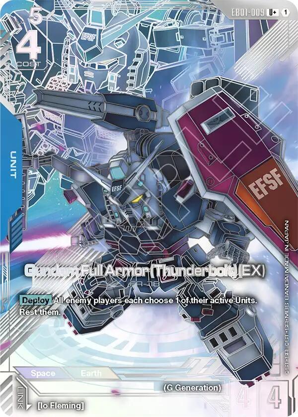Gundam Full Armor (Thunderbolt) (EX) (U+) EB01-009 card from Eternal Nexus