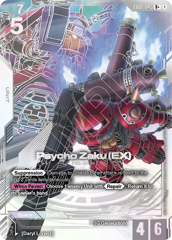 Psycho Zaku (EX) (R+) EB01-045 card from Eternal Nexus