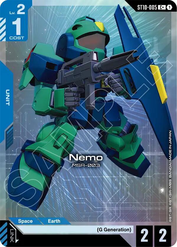 Nemo (C+) ST10-005 card from Starter Deck 10: Generation Pulse