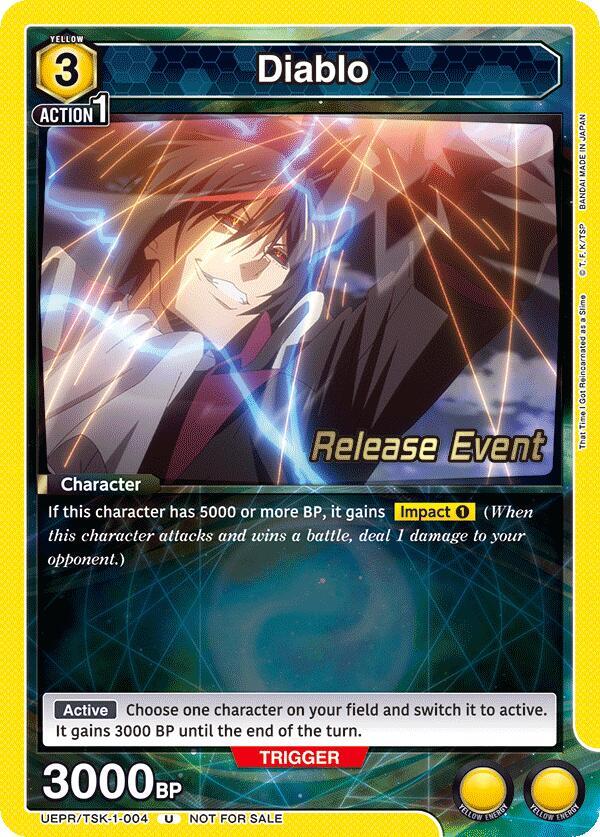 Diablo UEPR/TSK-1-004 card from UE20BT: That Time I Got Reincarnated as a Slime Release Event Cards
