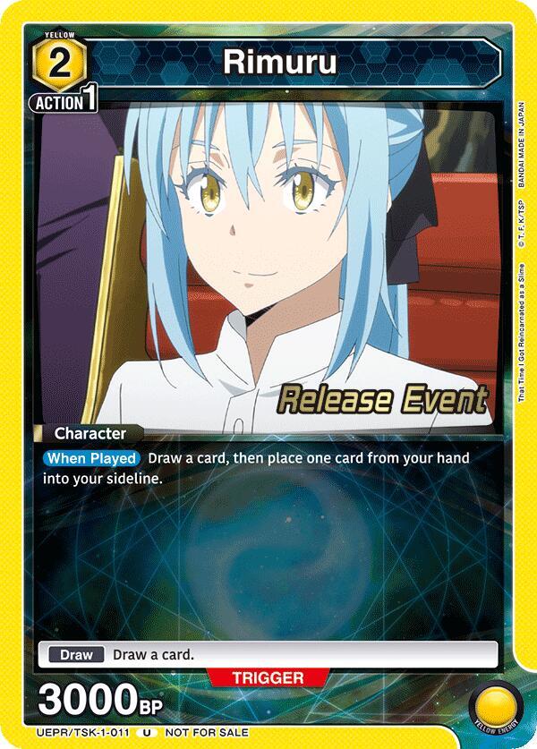 Rimuru UEPR/TSK-1-011 card from UE20BT: That Time I Got Reincarnated as a Slime Release Event Cards